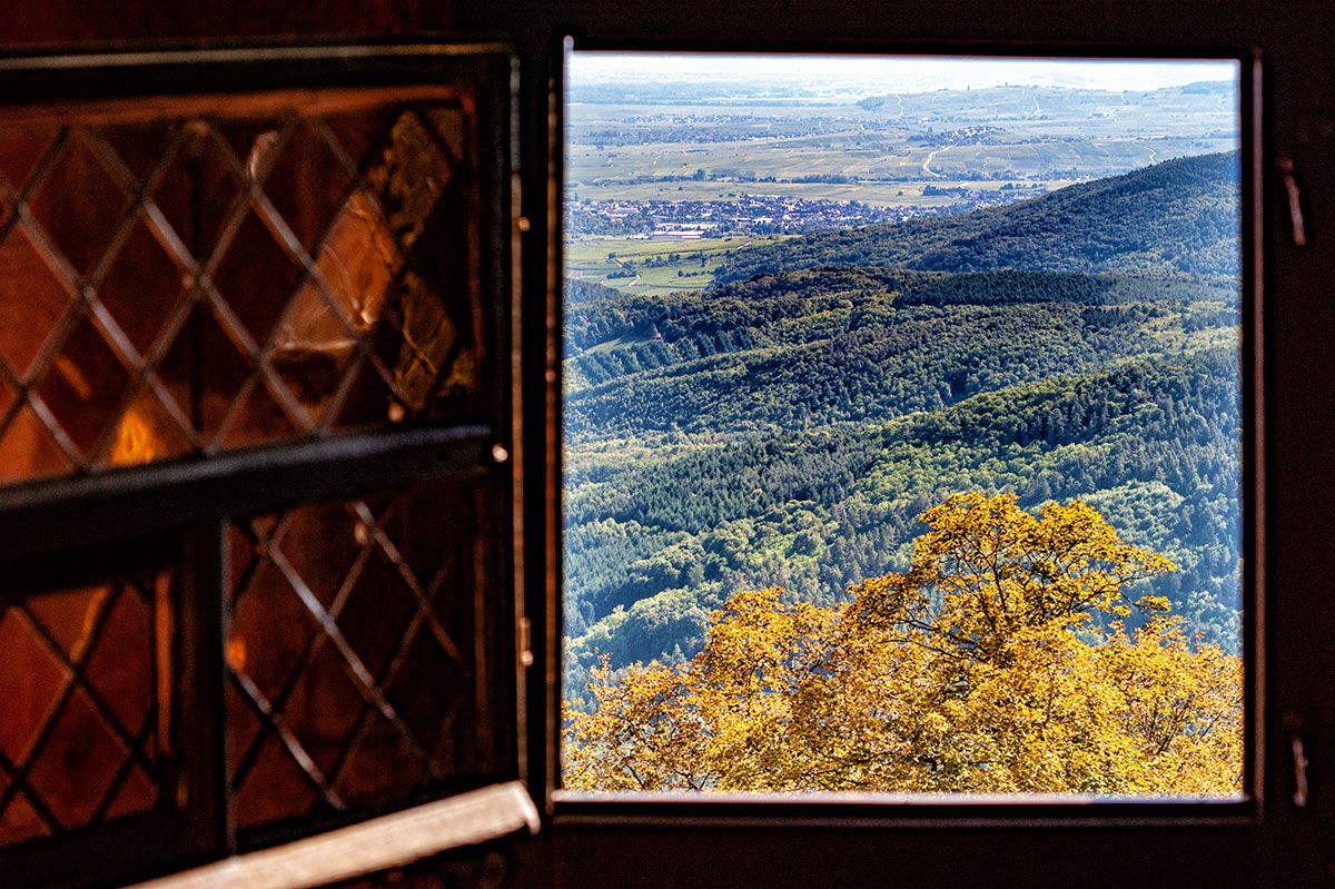 Visiting the Haut Koenigsbourg Castle near Strasbourg in Alsace