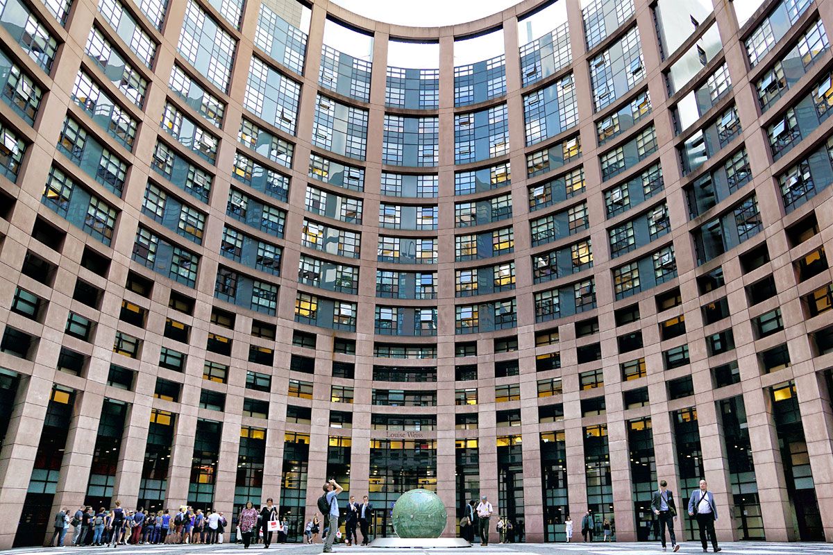 European Parliament building inside