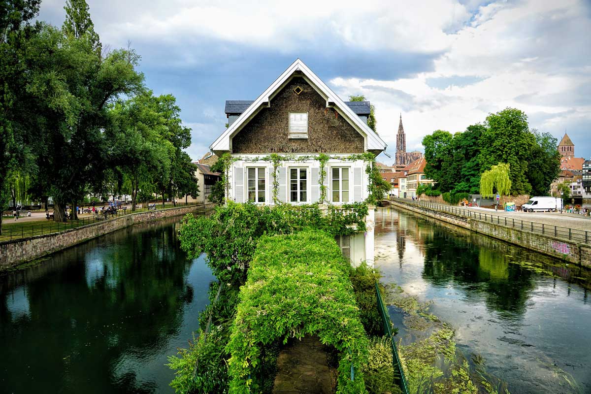 House of Covered Bridges in Strasbourg in La Petite France district