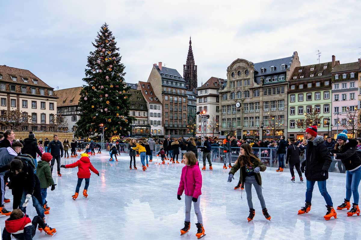 Children's winter rink in Strasbourg