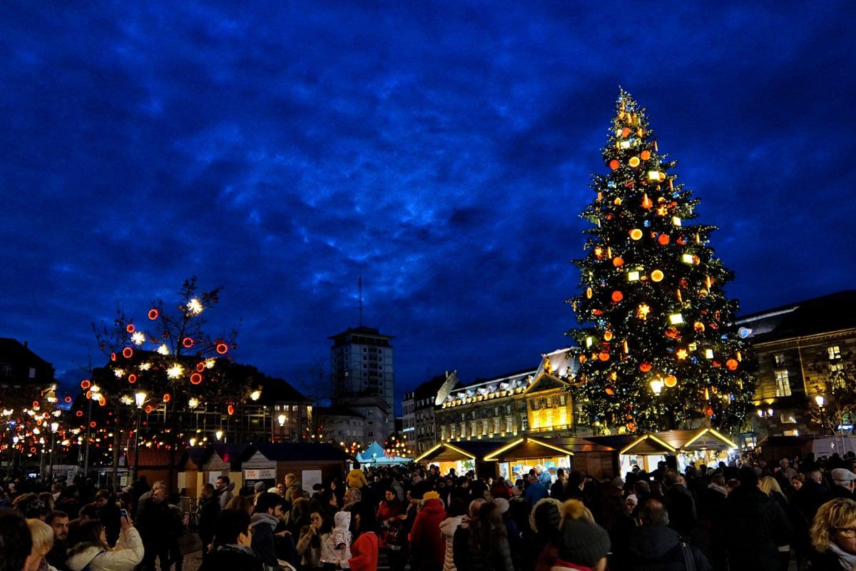 The Great Christmas Tree of Strasbourg's Christmas Market